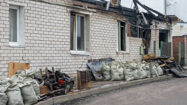 Professional Emergency Fire Cleanup technician working in Burtonsville, MD